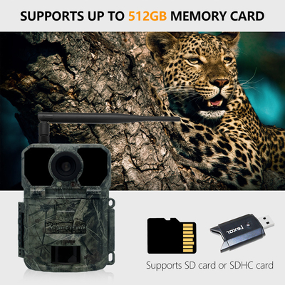 كاميرا تجريبية لاسلكية 4G OEM / ODM KW895 30MP 0.25s سرعة الزناد في بطاقة SIM IP67