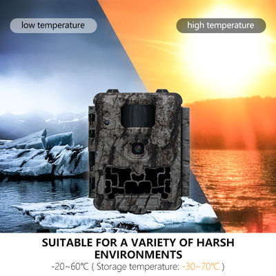 كاميرا صيد احترافية مع ميزة القطع التلقائي للأشعة تحت الحمراء وعدسة دقيقة 450 مم لدعم صور واضحة ومفصلة للحياة البرية