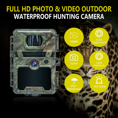 كاميرا المسار ODM/OEM KW571 مقاومة للماء IP67 بدون ضوء CMOS Sensor صورة 30MP 1080P 0.25s سرعة الزناد رؤية ليلية