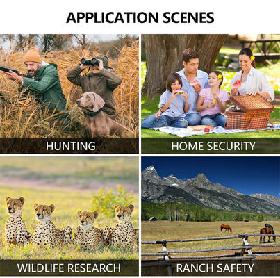 كاميرات الصيد والمسارات الكهربائية الطاقة الشمسية 4G كاميرا لاسلكية KW897 مع هوائيين مزدوجين 100ft Night Range 36MP 2K فيديو في 30fps