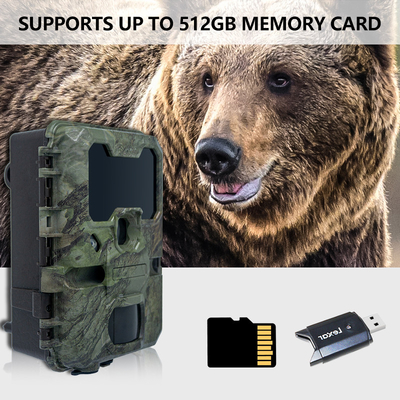 WIFI Trail Camera KW866 OEM/ODM 0.25s Capture Speed Waterproof IP67 up to 512GB Storage 32MP 4K at 30fps كاميرا الحياة البرية