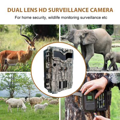 عدسة مزدوجة KW698A 0.25s سرعة التشغيل 30MP فيديو 4K بدون ضوء 120ft نطاق الليل مقاوم للماء IP67 حتى 512GB مشاهدة الغزلان الحياة البرية