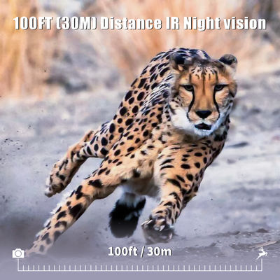كاميرا الصيد بالأشعة تحت الحمراء 30MP1080P كاميرات لعبة مزدوجة العدسات للحبوب البرية في الهواء الطلق مصيدة الحيوانات البرية