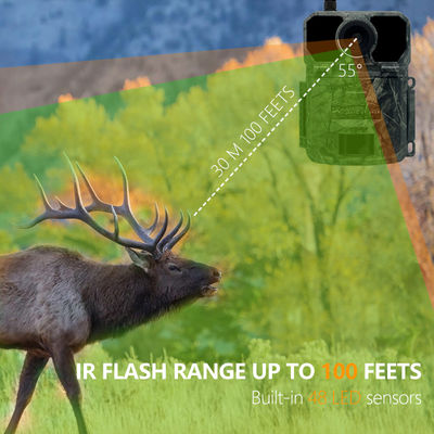940nm Led Hunting Trail Camera Hd 30MP 180mA برمجة