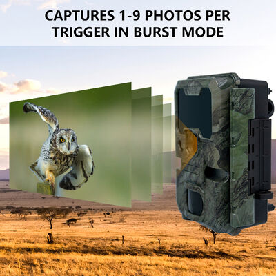 كاميرا صيد LCD 2 بوصة بحجم 110 × 97 × 66mm مناسبة لمراقبة الحيوانات في الهواء الطلق