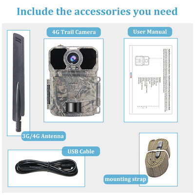 4G LTE SMS كاميرا الألعاب الخلوية No Glow PIR GPS Wireless
