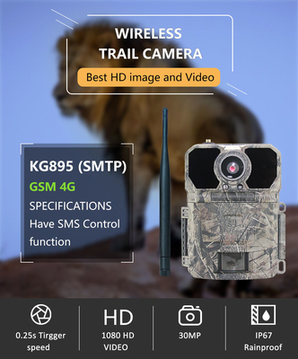 GSM MMS Wildlife Outdoor Trail Camera CMOS Camo 30MP 4G 1080P كاميرا صيد
