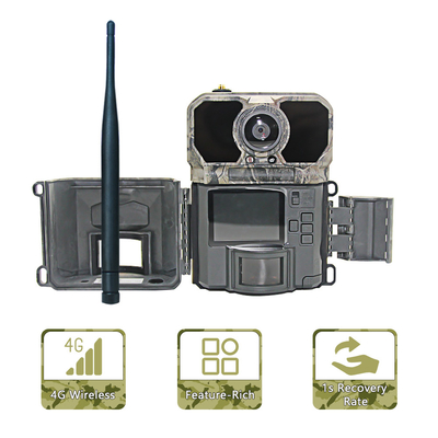 شاشة LCD 4G كاميرا مسار قابل للبرمجة 940nm NO GLOW ICCID FTP SMTP MMS APP