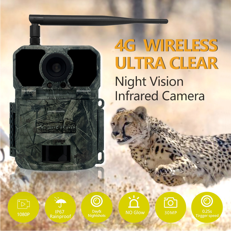 KW865 WIFI كاميرا مخفية خارجية كاميرا الصيد اللاسلكية IP67 20MP كاميرا المسار التي ترسل الصور إلى