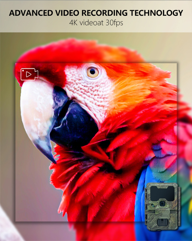 أحدث كاميرا صيد WIFI KW866 مع IP67 مقاومة للماء 512GB تخزين 32MP فيديو 4K 0.25 سرعة الزناد لصيد الغزلان